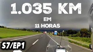 1,035 KM BY MOTORCYCLE IN ONE DAY - MOTORCYCLE TRIP to URUGUAY - S7/EP1