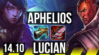 APHELIOS & Seraphine vs LUCIAN & Sona (ADC) | Quadra, 13/3/4, Dominating | BR Challenger | 14.10
