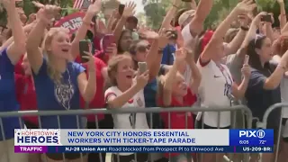 NYC honors essential workers with ticker-tape parade Wednesday