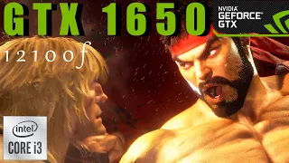 STREET FIGHTER 6 GTX 1650 GDDR6 + 12100F FPS comparison 1080p + 1440p + 4k All Settings Tested