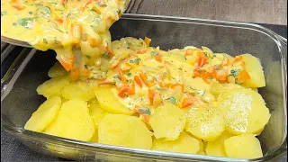 The most delicious potato recipe! You will do it every day! Quick and easy dinner!