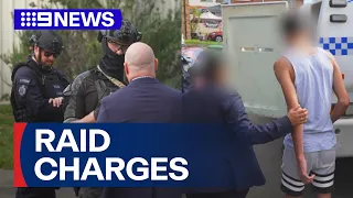 Teens charged in counter-terrorism raids after Sydney church stabbing | 9 News Australia