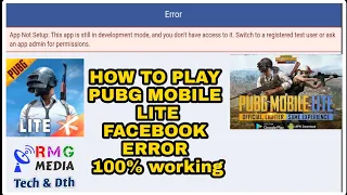 App Not Setup Facebook Login Error Pubg Mobile Lite | !pubg Lite Facebook se login nahin ho raha