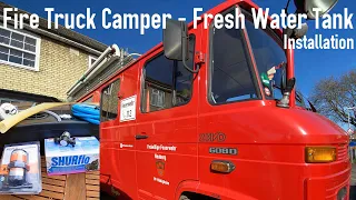 Fire Truck Camper | Fresh Water Tank Install | Mercedes Benz 608D Düdo T2 Self Build Camper