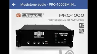 Musictone  1000W Amplifier DJ Power Booster aur Horen unit ke sath bhi kamal Hai Sahota jodhpur