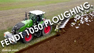 4Kᵁᴴᴰ 2023: Fendt 1050 Vario with a Dowdeswell 9 furrow reversible plough,  Trimley St. Martin.