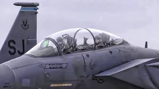 F-15E Strike Eagles Evacuate In Advance Of Hurricane Matthew