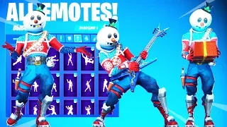 Скин СНЕГОБОЙ Танцы/Эмоции Фортнайт | Fortnite SNOWMAN Skin Dances & Emotes