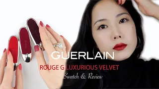 Guerlain Rouge G Luxurious Velvet Lipsticks Swatch&Review|1830/1870/1925