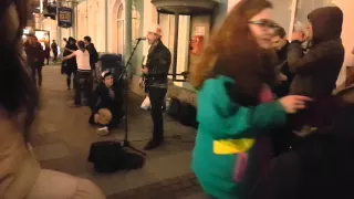 Street Band on Nevskiy Prospekt, Saint Petersburg April 2016