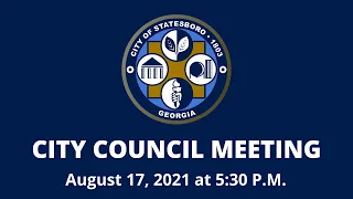 08 17 21 Council Meeting