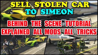 Behind The Scene Tutorial Of Sell Stolen Car To Simeon | GTA 5 MODS Tutorial | By ShahidTheGamer