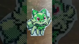 Getting Sprigatito ready for the Pokémon wall Part 1! Pixel Perler Bead