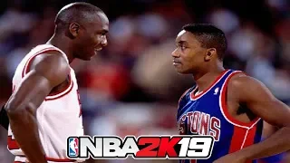 Classic 90's Bulls vs Pistons |NBA 2K19| #PS4