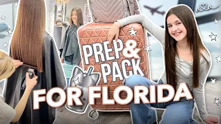 PREP & PACK WITH ME für FLORIDA: Koffer packen, mini glow up & haul 💜 Alles Ava