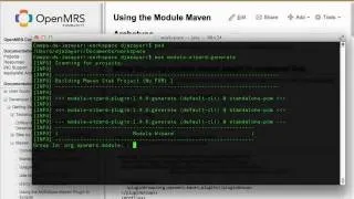 Creating an OpenMRS Module using the Maven Archetype - Part 1