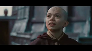 Повелитель стихий The Last Airbender  Аанг показывает свои способности