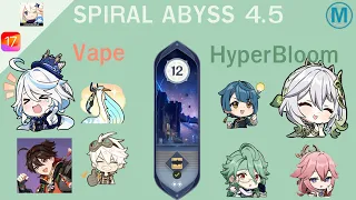 Gaming Vaporize & Nahida Hyperbloom | Genshin Impact spiral abyss 4.5