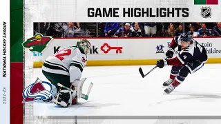 Wild @ Avalanche 3/29 | NHL Highlights 2023