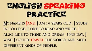 My Name Is Jane | English Language Fluency | Listening & Speaking Practice