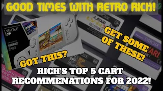 Top 5 Evercade EXP Carts to get for 2022! Good Times With Retro Rich Ep. 269