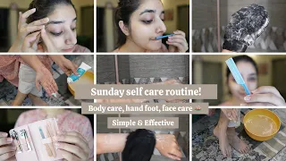 Sunday Reset! Easy & Simple selfcare routine| Glowup pamper routine 🎀🪷💌