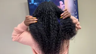 Micro braids with virgin human hair