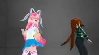 MMD Gravity Falls ( Giffany Vs Wendy) Womanizer