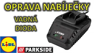 Oprava nabíječky Lidl Parkside PABS