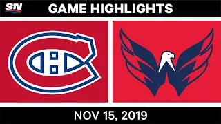 NHL Highlights | Canadiens vs. Capitals – Nov. 15, 2019