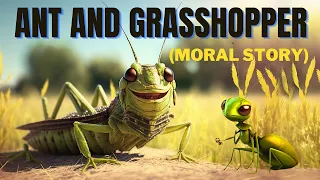 The Ant and The Grasshopper | Stories for Kids and Teenagers | English Moral Story @shortmoraltales