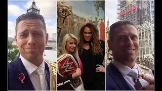 The Miz hanging out with Alexa Bliss and Nia Jax in Europe