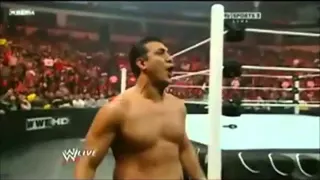 Alberto Del Rio says a bad word live on WWE Raw