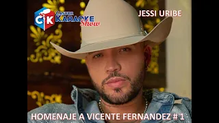 karaoke homenaje a vicente fernandez  1   jessi uribe by castor karaoke show @jessiuribe3