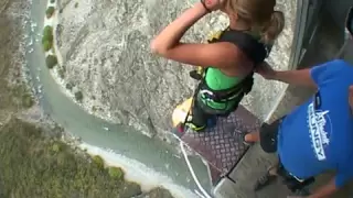 Nevis Bungy Jump - SCARED