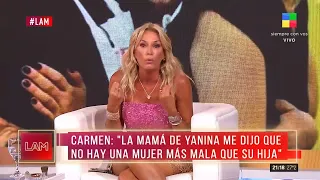 Carmen Barbieri indignada con Yanina Latorre por revelar los chats con las infidelidades de Fede Bal