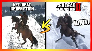 HORSES LOGIC in Red Dead Redemption Games! (RDR1 vs. RDR2)