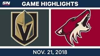 NHL Highlights | Golden Knights vs. Coyotes – Nov. 21, 2018