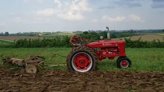 Moldbord plowing with Farmall M