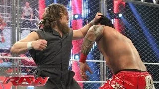 The Usos vs. Bray Wyatt & Daniel Bryan - Tag Team Cage Match: Raw, Jan. 13, 2014