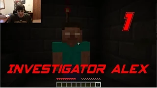 Minecraft Custom Map - Investigator Alex Part 1 - Never Ending Stairs of Horror!