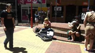 A little bit of busking magic in cuba street