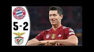 Bayern Munich Vs Benfica 5-1 Champions League