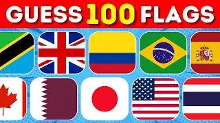 🚩Guess 100 Flags in 3 Seconds🌍 | Flag Quiz