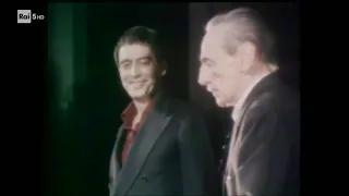 Carmelo Bene con Eduardo De Filippo al teatro Quirino di Roma (1981)