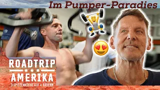 Im GOLD'S GYM mit Ralf Moeller🏋️ Der Kampf gegen die Speckrollen! 🥓 | Roadtrip Amerika | Kabel Eins