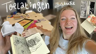 Zo ben ik toegelaten op de HKU en WdKA voor illustratie!