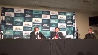 Press conference of US Figure Skating President and Executive Director