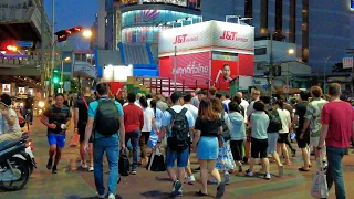 Bangkok Evening Walk | Asok to Phrom Phong | 4K 🇹🇭 Thailand Travel