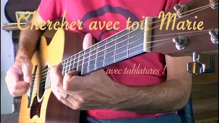 Chercher avec toi, Marie  (instrumental guitare avec tablatures)